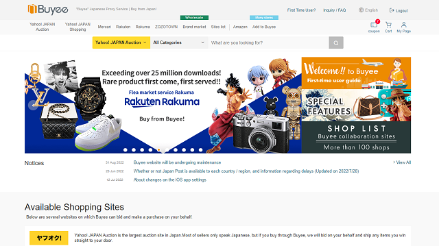 How to use Japanese proxy shipping service Buyee without wasting money
